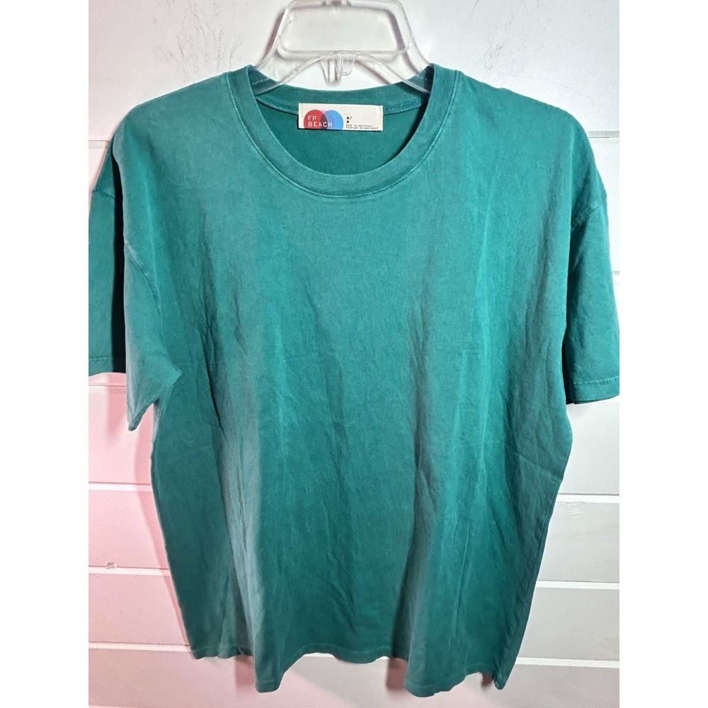 Free People Beach NWOT Women's Green Tee Loose Fit